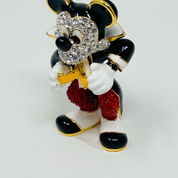 Disney Arribas Brothers Sm. Neat and Pretty Mickey Mouse Swarovski Figurine - Picture 11 of 14